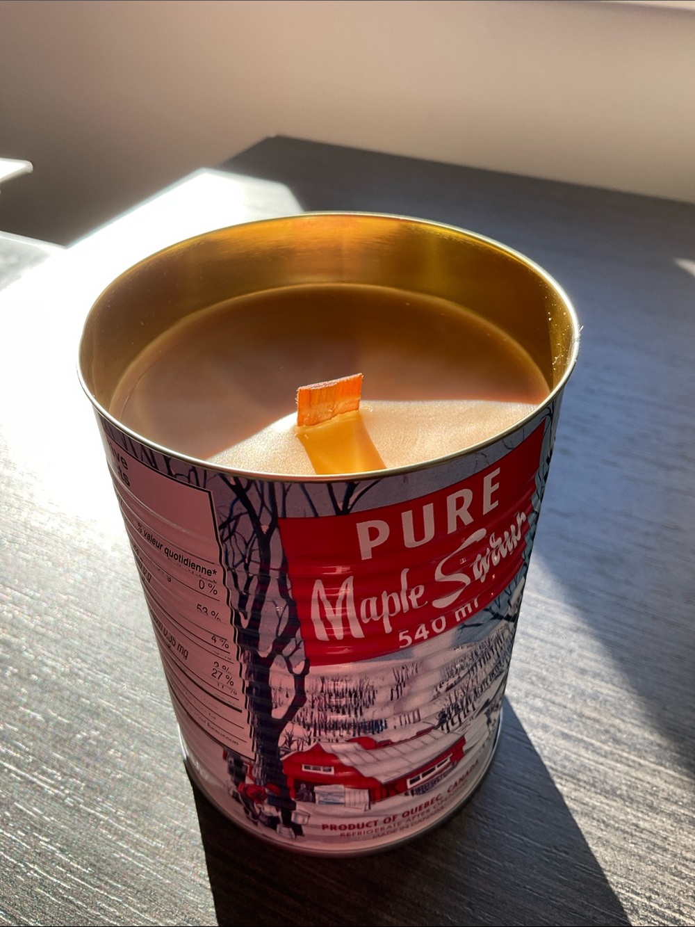 NWT - Maple Syrup Candle - Iconic Tin Can (16 oz / 540 ml)